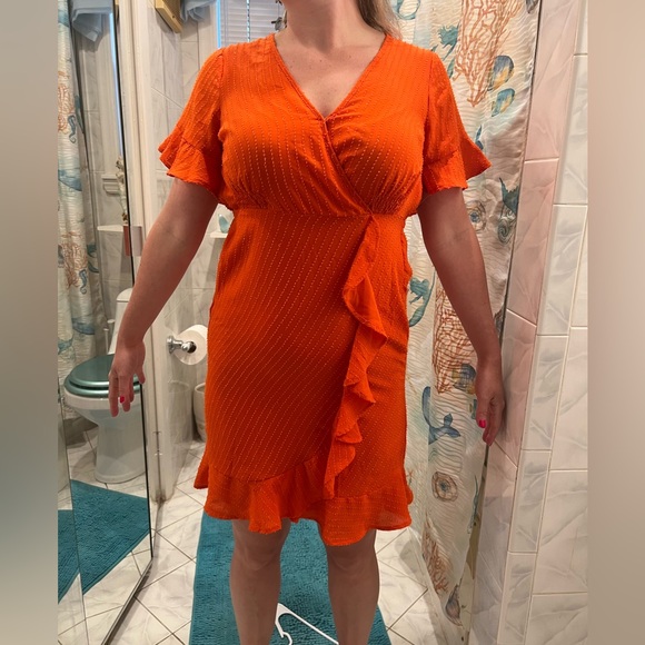 NWT Orange Michael Kors Dress - Picture 5 of 11